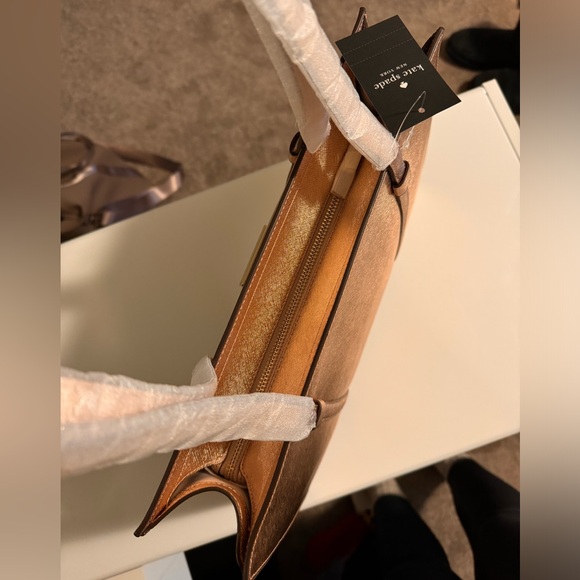 Kate Spade Kenzie Limited Edition Large Metallic Rose Gold Tote - NEW with tags - Picture 8 of 9